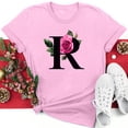 thumbnail image 3 of Valentines Day Tbopshirt Womens Tops,Valentine's Day T-Shirts for Women Short Sleeve Graphic Tees,Women's Lover Printed T-shirt Round Neck Summer Plus Size Tops S-XXXL, 3 of 5