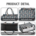 thumbnail image 4 of Large Capacity Tote Bag,Blue Background Football Hot Air Balloons Pattern Handbag Fashion Luxury Tote Bag,15.7"x13"x 5.1" Inches,Laptop Compatible, 4 of 6