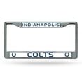 thumbnail image 2 of Indianapolis Colts Chrome License Plate Frame, 2 of 2