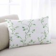 thumbnail image 2 of Sage Green Leaves Throw Pillow Cover 20 x 26 Inch Decorative Pillow Cover Spring Watercolor Botanical Branches Lumbar Pillowcase Seasonal Rectangle Cushion Case for Couch Sofa Bed Living Room, 2 of 7