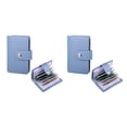 thumbnail image 2 of pitrice Durable PU Card Holder Convenient Wallet For Cards Drivers License And Money Card Bag Fine Stitching Blue 2Set, 2 of 6