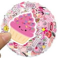 thumbnail image 3 of Girl's Pink Aesthetic Stickers Waterproof Cute Stickers 100 PCS Water Bottle Laptop Phone Stickers for Teens Kids, 3 of 4