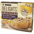 Jimmy Dean Delights Bacon, Ham & Veggies Frittatas, 12 oz, 6 Ct (Frozen