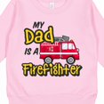 thumbnail image 3 of Inktastic My Dad is a Firefighter with Fire Truck Toddler Sweatshirt, 3 of 4