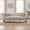 beige, variant on Velvet Chesterfield Sofa, Tufted Rolled Arms and Gold Accent Wood Legs, 3-Seater with 2 Pillows, Green