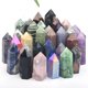 thumbnail image 2 of Adornos de piedra para columna de cristal de una sola punta de cristal prismático Columna estándar, 2 of 5