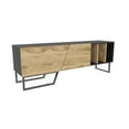 thumbnail image 6 of Linossa 60'' Modern TV Stand Wood Console Table Entertainment Unit with Metal Leg for 70'' TVs Marble Gold Finish, 6 of 7