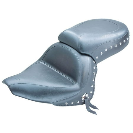 Mustang 1-Piece Wide Touring Seat Studded Fits 02-10 Yamaha XVS650AT V-Star Silverado