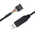 thumbnail image 3 of 6Pin TTL-232R-3V3 FT232 USB 2.0 to TTL 5V 3.3V Download Debug Cable Adapter Module for, 3 of 5