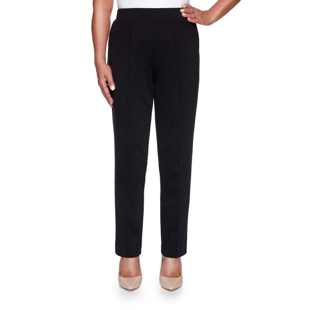 Alfred Dunner - Alfred Dunner Womens Petite Women'S Comfy Ponte Mid ...