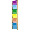 thumbnail image 1 of Wooden Mallet AC48-6MH 6 Pocket Stance Wall Display, Mahogany, 1 of 1