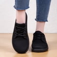 thumbnail image 2 of Womens Mesh Breathable Walking Shoes Comfortable Lightweight Running Wide Toe Outdoor Hiking Sneakers Black 8, 2 of 9