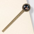 thumbnail image 4 of Christmas snowman retro Book Accessories: Lace Bookmark in Antique Bronze - a Gift for Readers and Book Lovers, 4 of 5