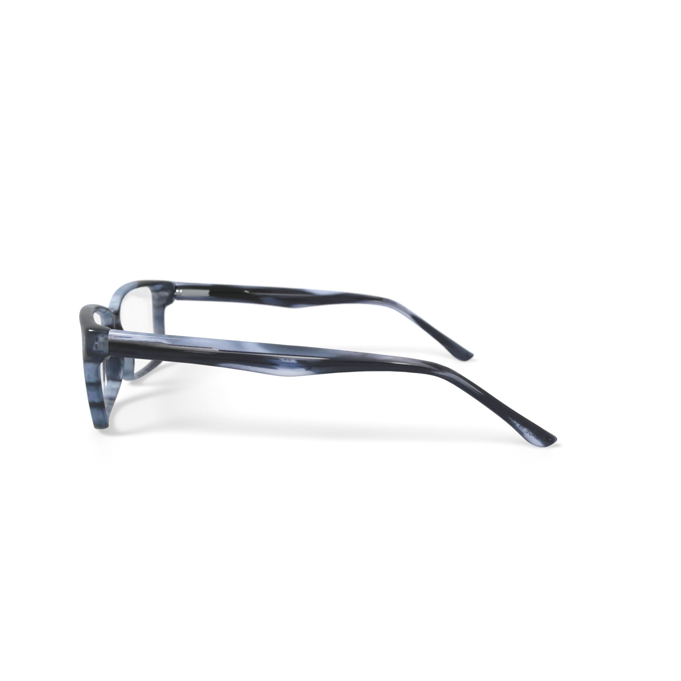 Walmart Men's MOP58 Rectangular Prescription Eyeglasses with Case, Gray Stripe