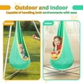 thumbnail image 7 of G TALECO GEAR Sensory Swing with Stand and Pod Swing, Metal Hammock Stand Outdoor, X-Shaped Swing Set for Backyard, Sensory Chair for Kids &Adults, 330LBS, Mint Green, 7 of 7