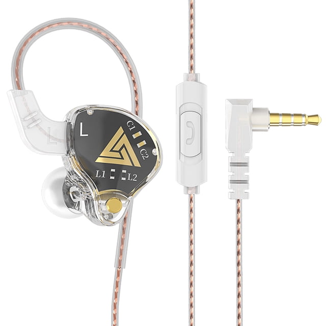 QKZ AKX Auriculares con micrófono en la oreja Auriculares Jack de 3,5 mm para juego (Negro) Hugtrwg Nuevos Originales