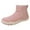 Pink, variant on Men's Women's Winter Snow Boots Wide Toe Box Barefoot boot Furry Lined Zero Drop Sole Walking Shoes