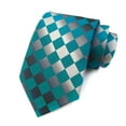 thumbnail image 3 of Fvsianol Necktie Business Tie Men Business Tie Lightweight Multipurpose Adjustable Plaid Print Decorative Gentleman Tie, 3 of 9