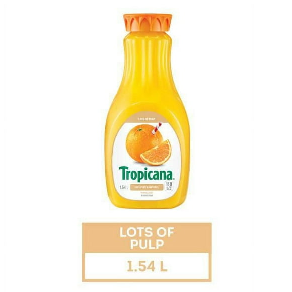 Tropicana Orange Juice - Lots of Pulp, 1.54 L Bottle, 1.54L