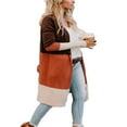 thumbnail image 2 of Cardigans Tricotés à Manches Longues pour Femmes Ouvert devant Décontracté Boho, 2 of 3