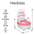 thumbnail image 2 of Escusado Entrenador De Bebé Inodoro Infantil Portátil Baño Xtellar Color Rosa, 2 of 3