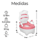 thumbnail image 2 of Escusado Entrenador De Bebé Inodoro Infantil Portátil Baño Xtellar Color Rosa, 2 of 3