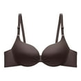 thumbnail image 4 of BYHONG Women's Push Up Wireless Bra Comfort Support No Underwire Bras Comfortable Wire Bralette Everyday Underwear Bars for Women Coffee 34, 4 of 4