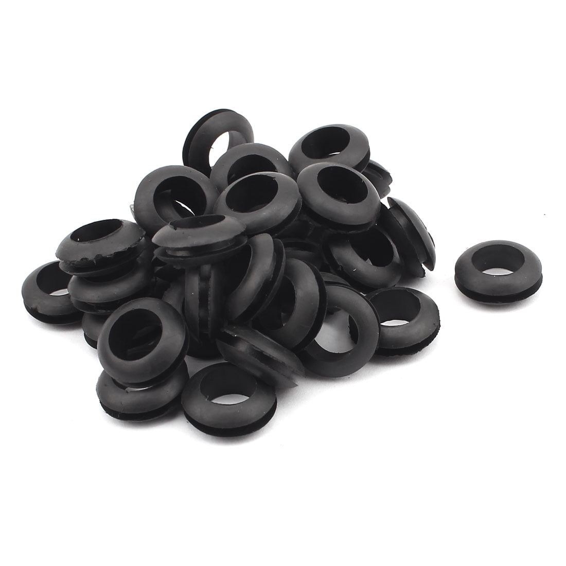 10pcs Rubber Round Grommet Electrical Wire Cable Gasket 50mm Inner Dia