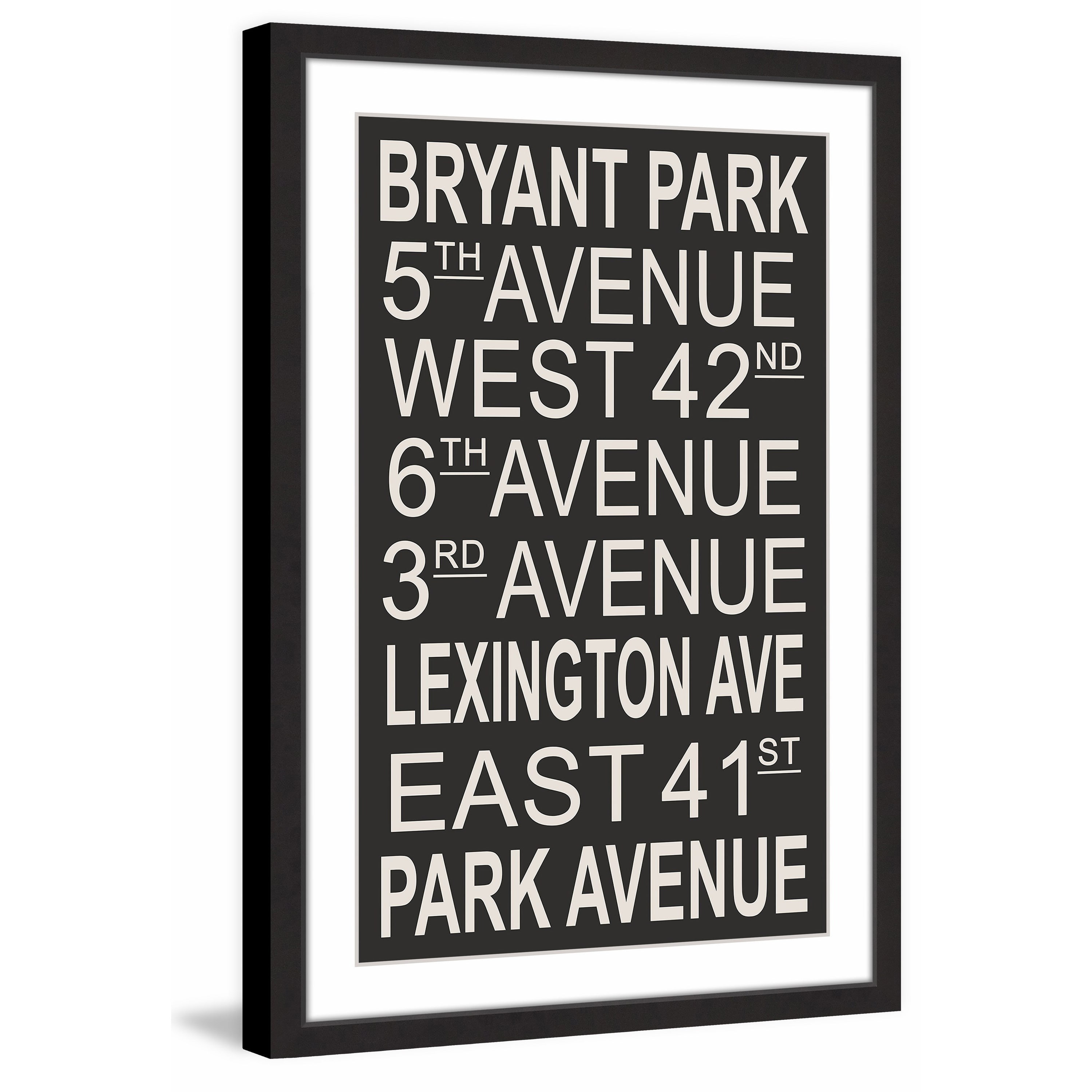 Bryant Park Framed Painting Print