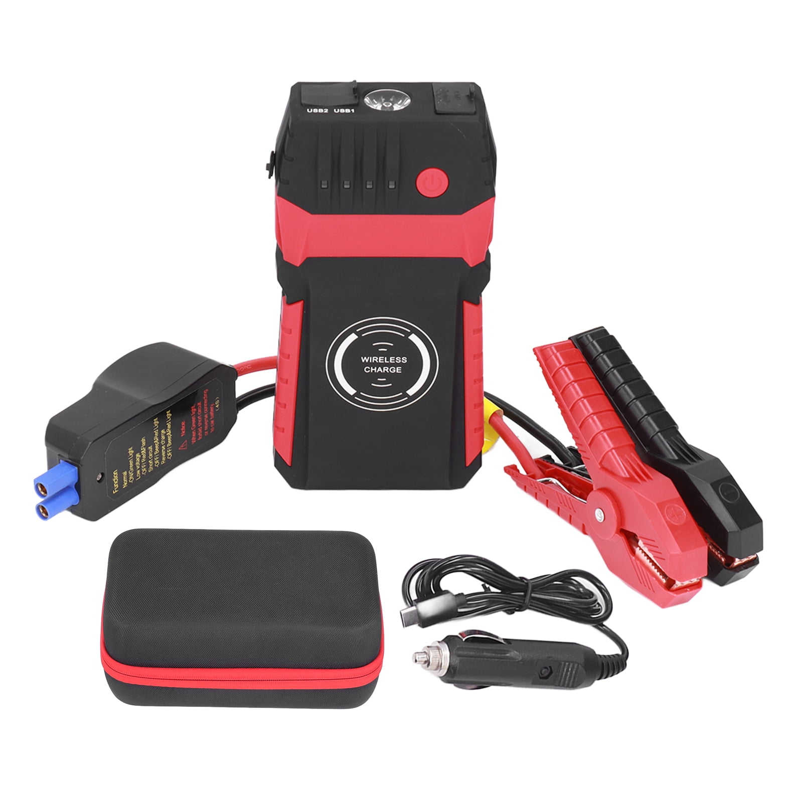 Universal Car Jump Starter 600A Peak 26800mAh Multifunction Duel USB Emergency Battery Starter with Mobile Phone Wireless Fast Charge