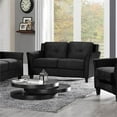 thumbnail image 3 of Home Square 3-Piece Set with Microfiber Chair & Loveseat & Sofa in Black, 3 of 25