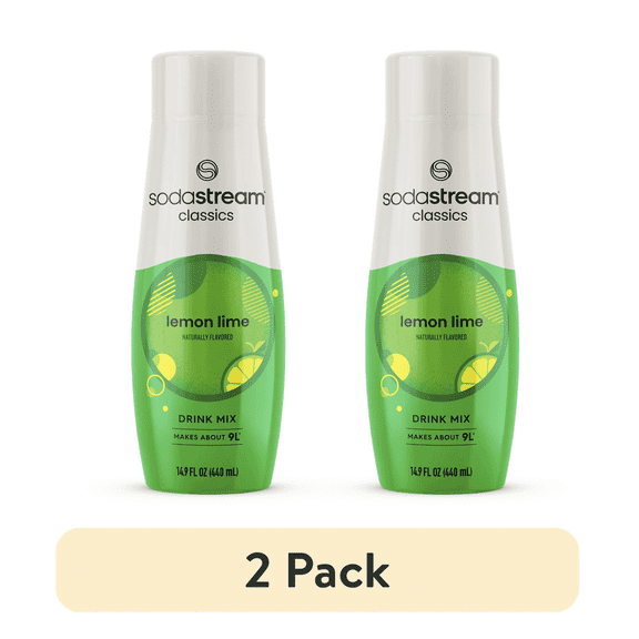 SodaStream Lemon Lime, 440ml 2 Pack, 14.8 Fl Oz