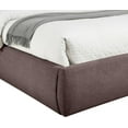 thumbnail image 6 of Meridian Furniture Adam Brown Linen Textured Fabric Queen Bed, 6 of 10
