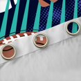 thumbnail image 4 of Feelyou Cartoon Rugby Boys Blackout Curtains Set of 2 (52x84 Each), Art Graffiti Lines Window Curtains, Video Football Game Curtains and Drapes, Living Room Curtains Decor, 4 of 6