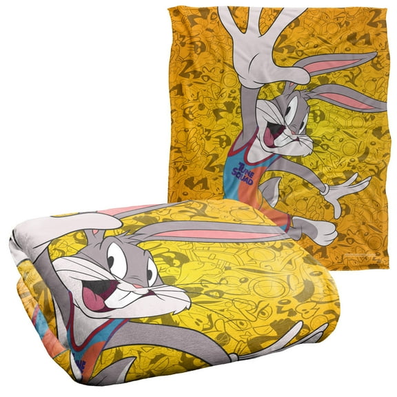 Space Jam 2 Bugs Jumping Officially Licensed Silky Touch Super Soft Throw Blanket 50' x 60'