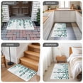 thumbnail image 6 of Teal Ombre Botanical Door Mat&nbsp;Indoor Outdoor Entrance, Non Slip Rug for Kitchen Bathroom Entryway Rug, Watercolor Pastoral Leaf Washable Doormat Floor Mat for Office Home Decor 20x31.5 Inch, 6 of 8