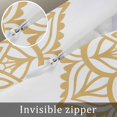 thumbnail image 5 of Boho Gray Beige Floral Throw Pillow Covers, Soft Pillowcases with Invisible Zipper, Retro Abstract Art Flowers Decorative Square Pillow Cushion Covers for Living Room Couch Sofa Bed 18x18 Inches, 5 of 8
