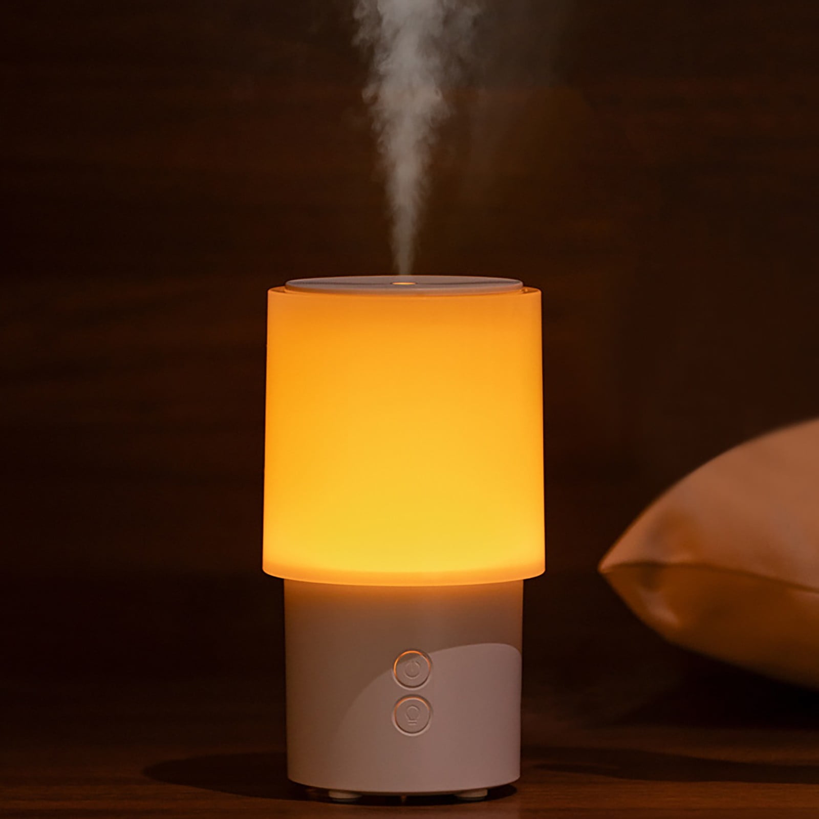 Gnwei Essential Oil Diffuser - 140ML Small Aromatherapy Diffusers with 3 Modes Sunset Lamp and Auto Off Protection, USB Powered Mini Cool Mist Humidifier for Home Bedroom Office Car