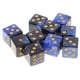 thumbnail image 4 of Juego de 10 dados de seis caras de colores surtidos para juegos de rol y juegos de mesa. Azul negro, 4 of 6