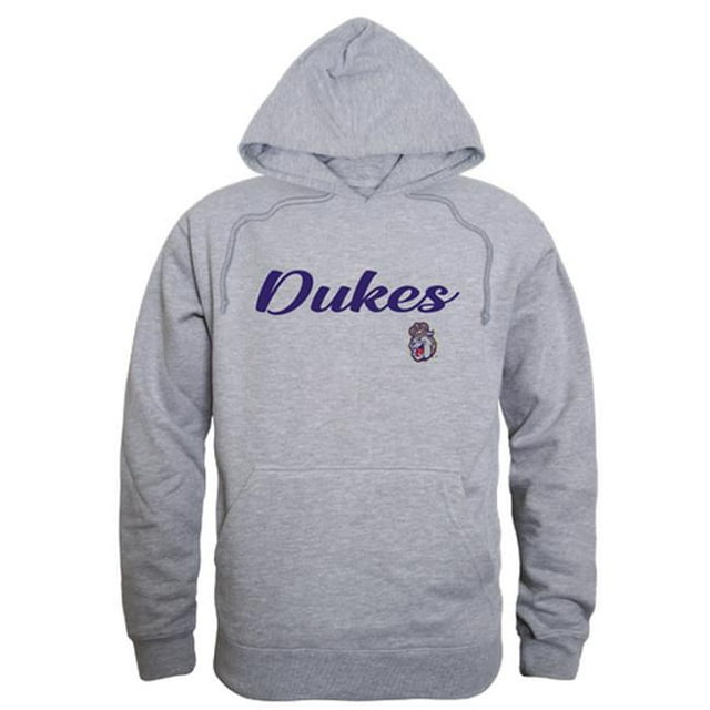 W Republic 558-188-HGY-04 Chandail à Capuchon Script pour Hommes James Madison Dukes, Gris Chiné - Extra Grand