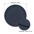 thumbnail image 2 of Uxcell 102mm(4.02") Round Coasters PU Cup Mat Pad for Tableware Dark Blue 2 Pack, 2 of 5