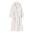 thumbnail image 5 of Fewfanhot Men’s Shawl Collar Fleece Bath Robe, Long Wrap‑Around House Robe with Self‑Tie Belt, Sleep Robe for Adult Men M‑XL, 5 of 10