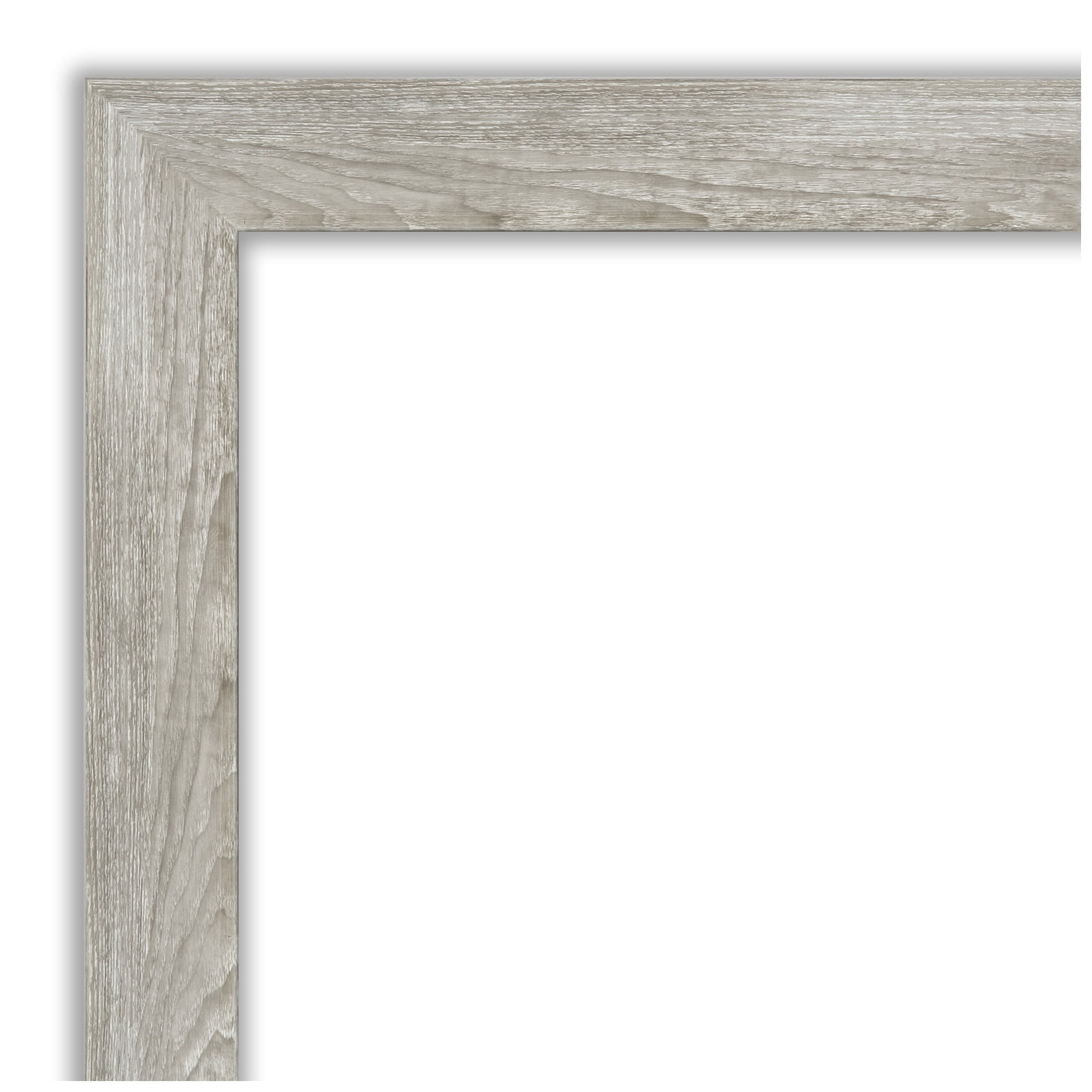 Amanti Art Natural Cork Board Framed Dove Greywash Bulletin Board 42 in. x 30 in.