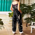 thumbnail image 7 of WTOBBY Halloween Printed Women's Jumpsuit, Casual Loose Retro Design with Suspenders in Cotton Linen Blend, Ideal for Relaxed and Fashionable Wear,BlackL, 7 of 7