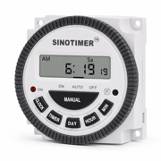 TM-619-3 sinotimer Multipurpose Programmable Digital Timer With Remove Battery Input 24V