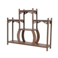 thumbnail image 3 of Wooden Antique Shelf Curio Display Rack Tea Canister Display Stand Home Decor, 3 of 6