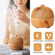 USB Personal Desktop Aroma Essential Oil Diffuse for Car, Office Room, Bedroom, 2 Mist Modes, 7 LED Colors Lights