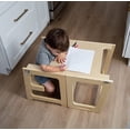 thumbnail image 5 of Avenlur Toddler Tower, Date 4-in-1 Kitchen & Learning Tower Doubles as a Kitchen Stool for Toddlers, Montessori Tower, and Toddler Tower Table (White), 5 of 7
