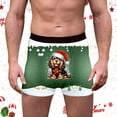 thumbnail image 2 of Festive Reindeer Snowflake Print Underwear Soft Breathable Briefs Comfortable Stretch Fit Holiday For Men Briefs Underwear 10 Brain Darling for Men Pack 34 White S, 2 of 5