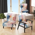 thumbnail image 1 of Designart "Abstract Collage IV" Teal Patch Upholstered Accent Chair - Modern Arm Chair For Living Room, 1 of 7
